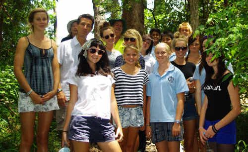 Woolgoolga High School teacher Chris Blair, Kri Hely (Coffs Harbour Bush Regeneration Group) and Carl Freeman (NPWS) with Woolgoolga High School students at the new Landcare site north of Woolgoolga Lake. Woolgoolga High School teacher Chris Blair, Kri Hely (Coffs Harbour Bush Regeneration Group) and Carl Freeman (NPWS) with Woolgoolga High School students at the new Landcare site north of Woolgoolga Lake.